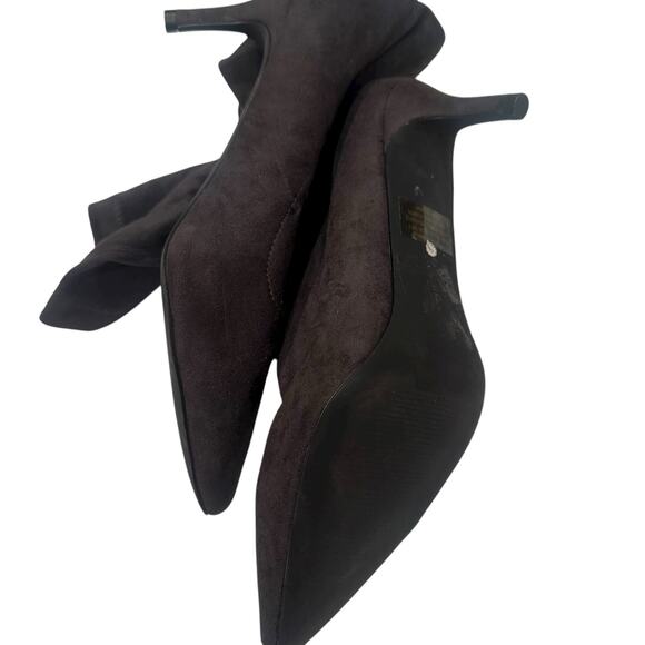 H Halston Women's Brown Girona Stiletto Heeled Dress Booties Size 8.5 NWOT - Picture 5 of 10